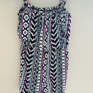 Girls short patterned romper